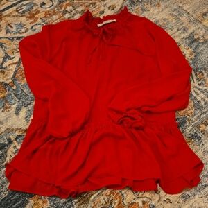 Elegant Red Women's Top